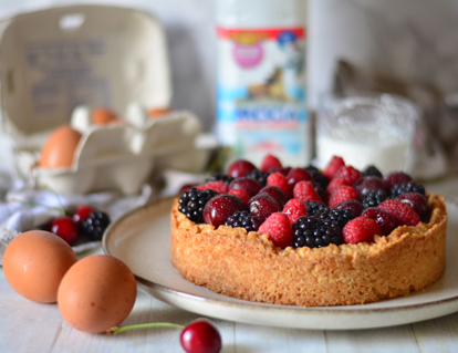 Crostata Panna cotta e Frutti di bosco